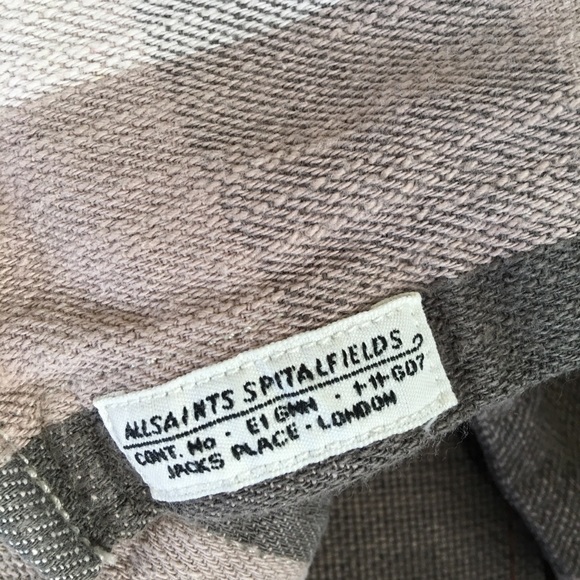 COPY - All saints. Checkered shirt - Picture 9 of 11